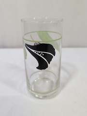 Corelle BLACK ORCHID Drinking Glass/Tumbler 14 oz. Vintage