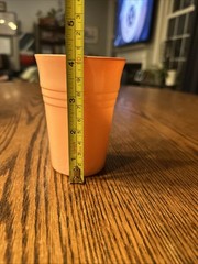 Hazel Atlas Moderntone Platonite Pastel Peach And Mint Glasses Set Of 2