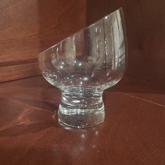 Kosta Boda Century Pippi Sweden Aeration Angled Bubble Base Snifters Glass