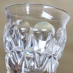 Set of 4 beautiful Crystal vintage Tudor ‘Raleigh’ sherry glasses – England