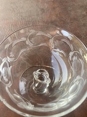 Set 4 Heisey Crystal Moonglo Stem 5040 Champagne Sherbet Glasses