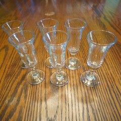 Vintage Libbey Embassy Cordial Glasses Set 6 1oz Barware USA 4 1/2 Inch Tall