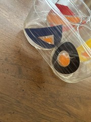 Libby Vintage Glasses Set Of 4 Geometric Print