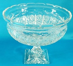 Very Rare Dresden Crystal Compote Centerpiece/Punch Bowl 11 3/4″ D Germany