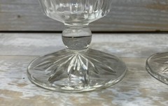 Hazel Ware Starlight Stemware Starter Set 12 pc Glasses Vintage MCM Crystal Cut