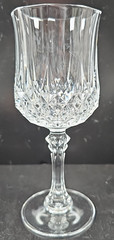 8 Cristal D’Arques Longchamp Water Goblets Set Elegant Crystal Etch Stemware Lot