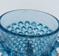 Antique c.1884 Beatty & Sons (Ohio) Dew Drop/Hobnail Glass Tumbler, Aqua Blue