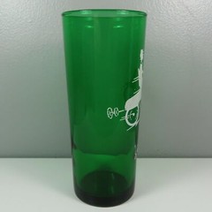 Gas Buggy Green Glass Vintage Straight Drinking Glasses