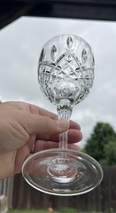 Set Of 3 Marquis Waterford Crystal Markham Wine Glasses Goblets 8.5”