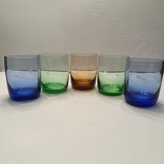 (5) Vintage Lenox TUSCANY SEASONS Crystal Double Old Fashioned Glasses Set Of 5
