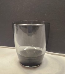 Vintage Libbey Classic Smoke Gray Double Old Fashioned Rocks Glasses Set of 2