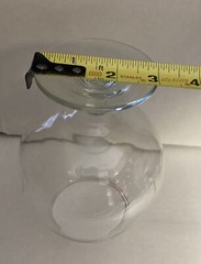 CLEAR GLASS BRANDY SNIFTER GOBLET – 6.5” TALL