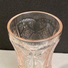 Indiana Glass RECOLLECTION PINK Footed Water Goblet Replacement 6.5” Vintage