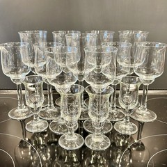 Royal Leerdam-Netherland AMBASSADOR Glassware Set for 4: Water, Wine, Cordial