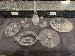 Vintage Fostoria Romance Etched Crystal Glassware 100 Piece Set – Excellent Cond