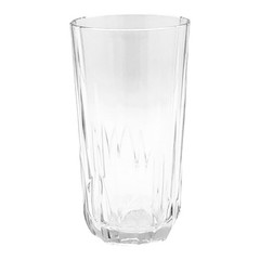 Pasabahce Turkey TOPAZ Clear Multi Sided Panels 5 3/8” Glass Tumbler EUC