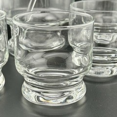 Princess House Heritage #407 Pitcher 6 Glasses Stirrer Etched 1970s VTG