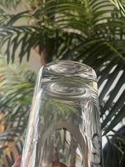 6 MCM Dorothy Thorpe «C» Highball Glasses Silver Band Monogram Initial 5.5″H Bar
