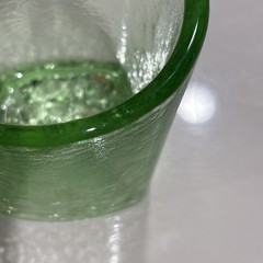 Fire And Light Glass Green Celery On The Rocks Tumbler Recycled Drinking Barware