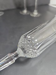 Crystal Champaign Mix Glasses Set Of 7 Princess Cruise 3 Twisted 2 & Diamond 2