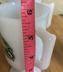 Irish Coffee Mug Milk Glass Governor’s Spirits & Fine Food 8 Oz (4) Vintage