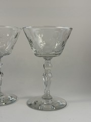 Vintage Libbey Rock-Sharpe liquor cocktail or sherbet glasses
