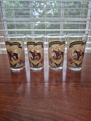 1981 Kentucky Derby Churchill Downs Commemorative Tumblers Set 4