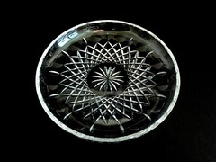 Rogaska Gallia Crystal Glass Serving Platter Chop Cake Plate Tray