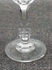 6pc Vintage Royal Crystal Rock Linea Medici Claret Wine Glasses
