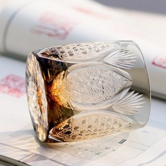 360ml Handcrafted Edo Kiriko Glass Whiskey Glass Best Gift for Collection