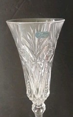 VTG 2 Glasses.JG. Durand France Vincennes Champagne Flute Stem Lead Crystal 10″