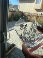 VTG Lalique Crystal Artois Whisky Tumbler Cocktail Glass Clear France 3.75”Read*