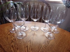 Fine Wine Blown Elegant 21 Oz High End Crystal – Set of 7