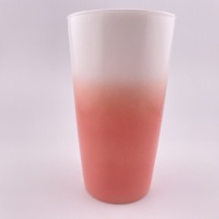 Hazel Atlas Moderntone Platonite Tumblers Glass Ombre Pink Vintage