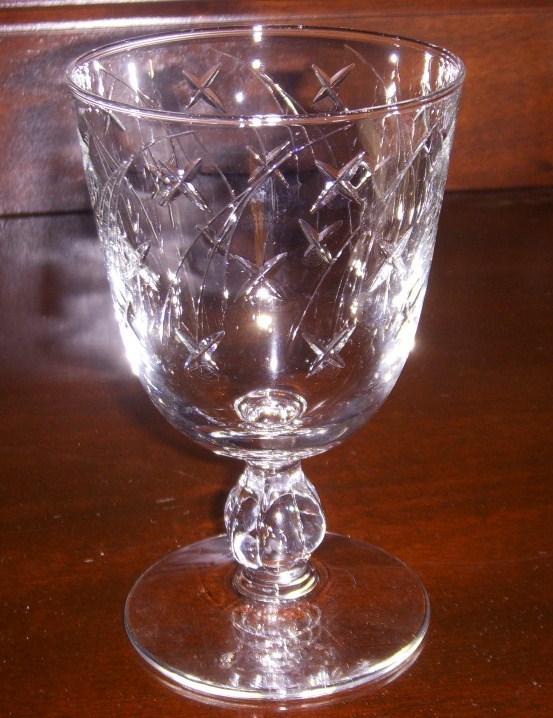 LIBBEY ROCK SHARPE » WHIMSY » 1957 WATER GOBLET