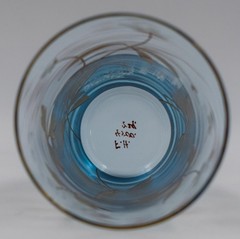 Fritz Heckert Hand Painted, Hand Blown Juice Glass, Circa 1900, Signed