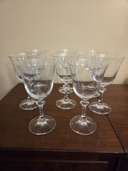 8 Royal Bavarian Crystal Water Wine Goblets Made In W Germany 1984 Original Box