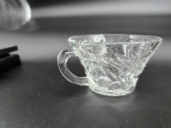 4 Piece Lot – Vintage Anchor Hocking Punch Cups – Star Of David Starburst