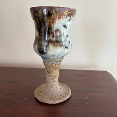 Studio Art Pottery Chalice Goblet Signed Porter