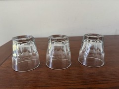 Set of 3 Libbey Duratuff Gibraltar Glasses 8oz #35 Made in USA.