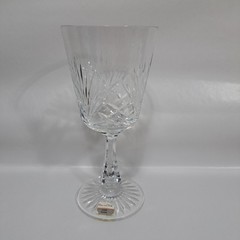 Oscar De La Renta Crystal Austria Stemmed Glass Water Wine Drinkware Barware