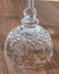 Rogaska Crystal GALLIA 5.75″ Champagne Sherbet Glass Star Cross Base Flaw