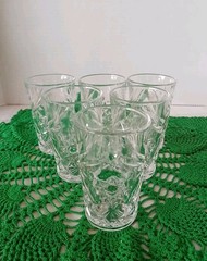 Anchor Hocking EAPG Star Of David Juice Glasses Set Of 6