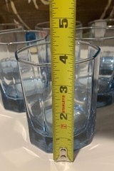 Anchor Hocking Essex Reflections Light Blue 10 oz On The Rocks 5 PC Glass Set