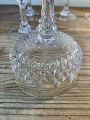 6 Cristal D’Arques Longchamp Champagne Coupe Glass Stemware Lead Crystal France