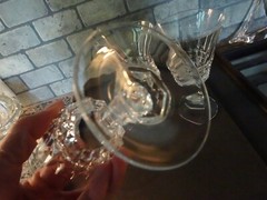 Set of 3 Cristal D’Arques-Durand Crystal Tuilleries Villandry Wine Glass Goblets