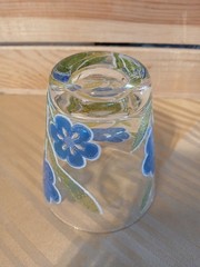 Rare Set of 8 Vintage CULVER Petite Fleur Rocks Glasses Mid-century Modern
