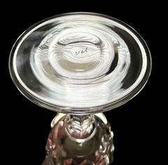 Set of 5 VAL ST. LAMBERT Crystal Glendale 5.5” Sherry Glasses Belgium Excellent