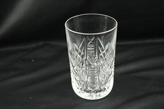 Set 4 Waterford Clare Heavy Crystal Tumblers Cut 4 5/8″ Tall 10oz Flat