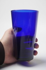 Libbey Cobalt Blue Glass 5 7/8″ Tumbler Drinking Glass Cooler